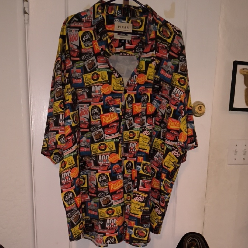 Pixar | Men's Casual Button Down Shirt - Multicolor